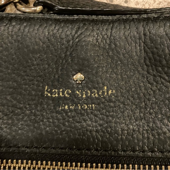 Kate Spade Cobble Hill Ellen Black Leather Adjustable Crossbody Purse Bag - Picture 4 of 14